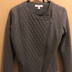Athleta Grey Bomber Jacket